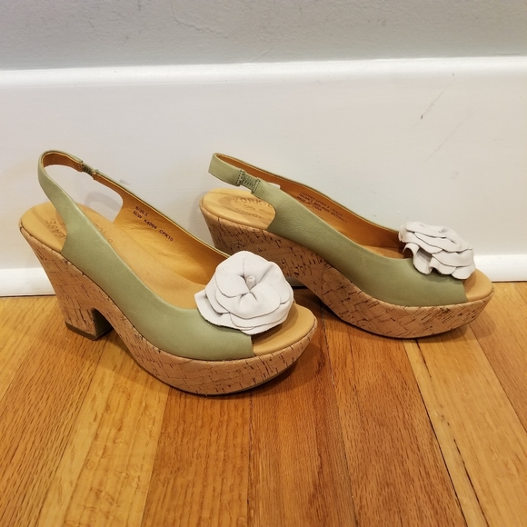 NWOT Kork-Ease Irene Peep Toe Sandals - Picture 3 of 7